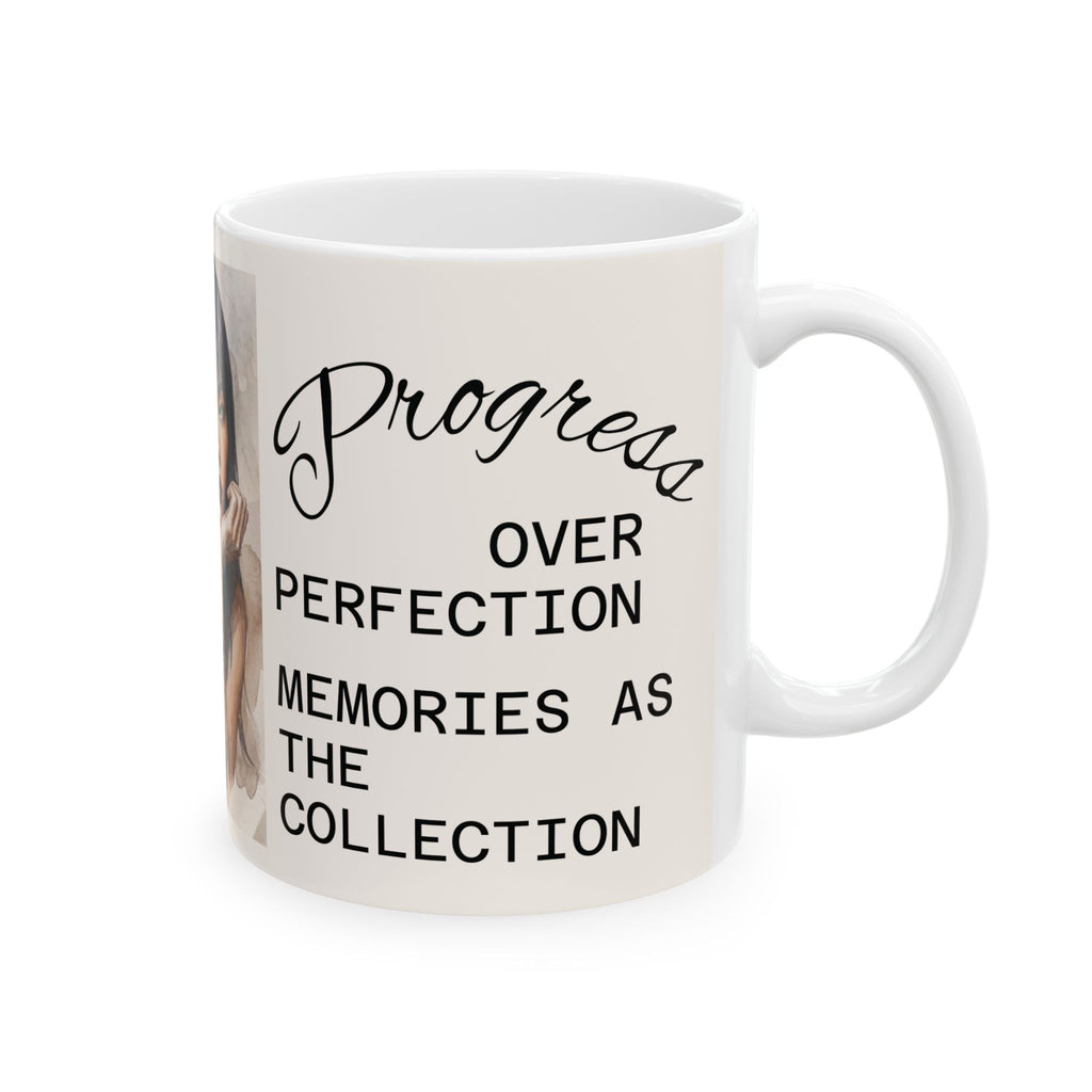 “Perfect Memories” Inspirational Woman Portrait Ceramic Mug