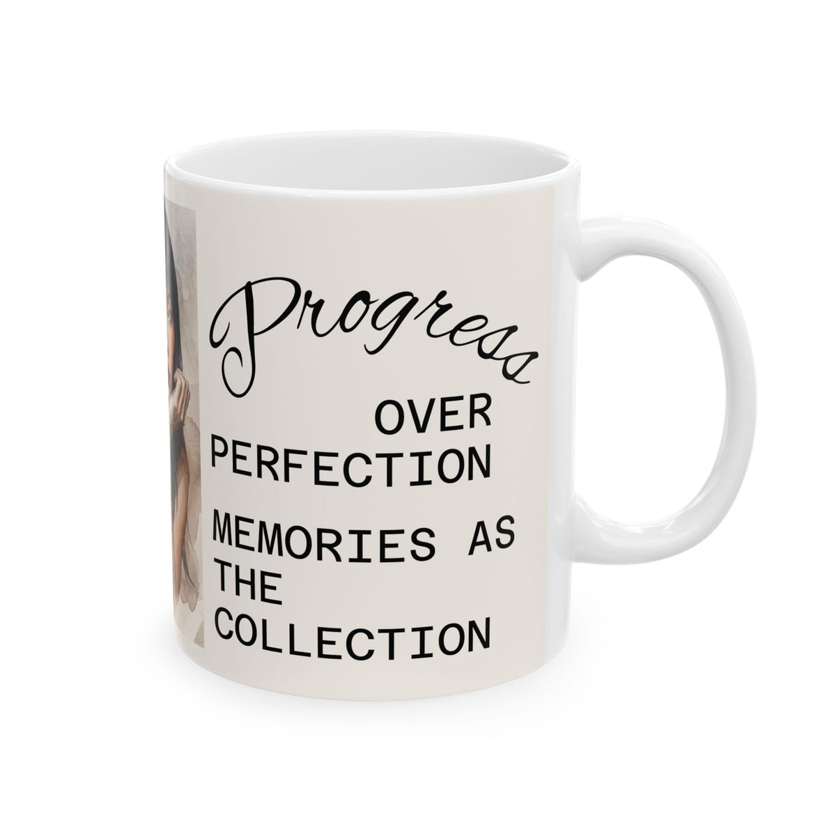 “Perfect Memories” Inspirational Woman Portrait Ceramic Mug