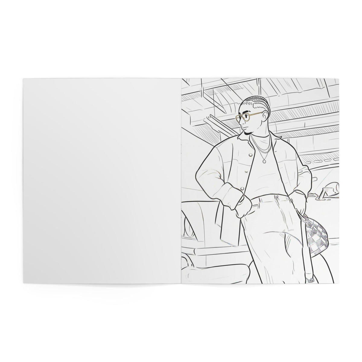 Omar Courtz Inspired Coloring Book – Latin Music Fan Art & Creative Relaxation Gift