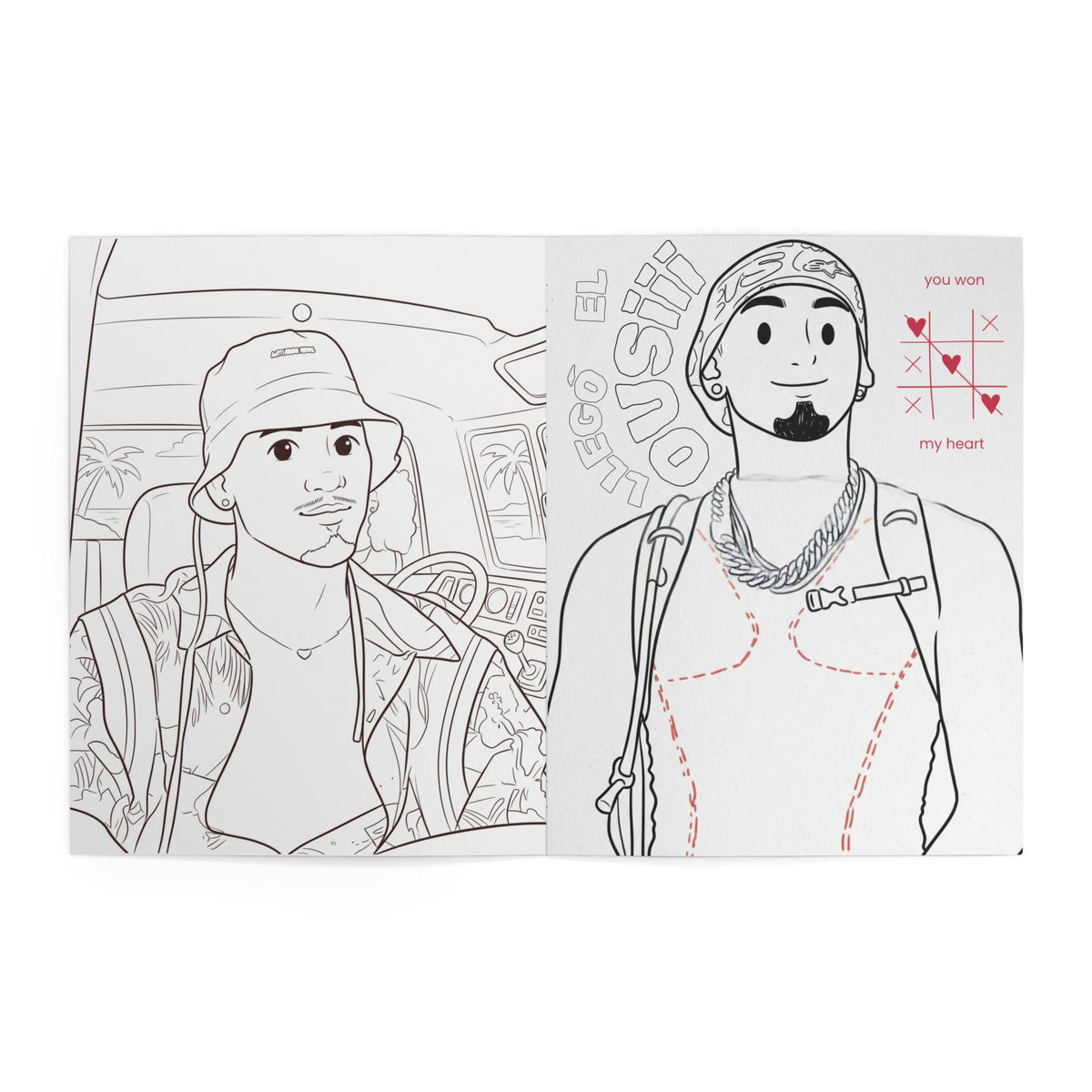 Omar Courtz Inspired Coloring Book – Latin Music Fan Art & Creative Relaxation Gift