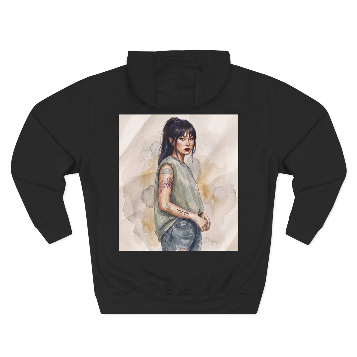 Pain Is the Teacher, Love Is the Lesson Three-Panel Fleece Hoodie