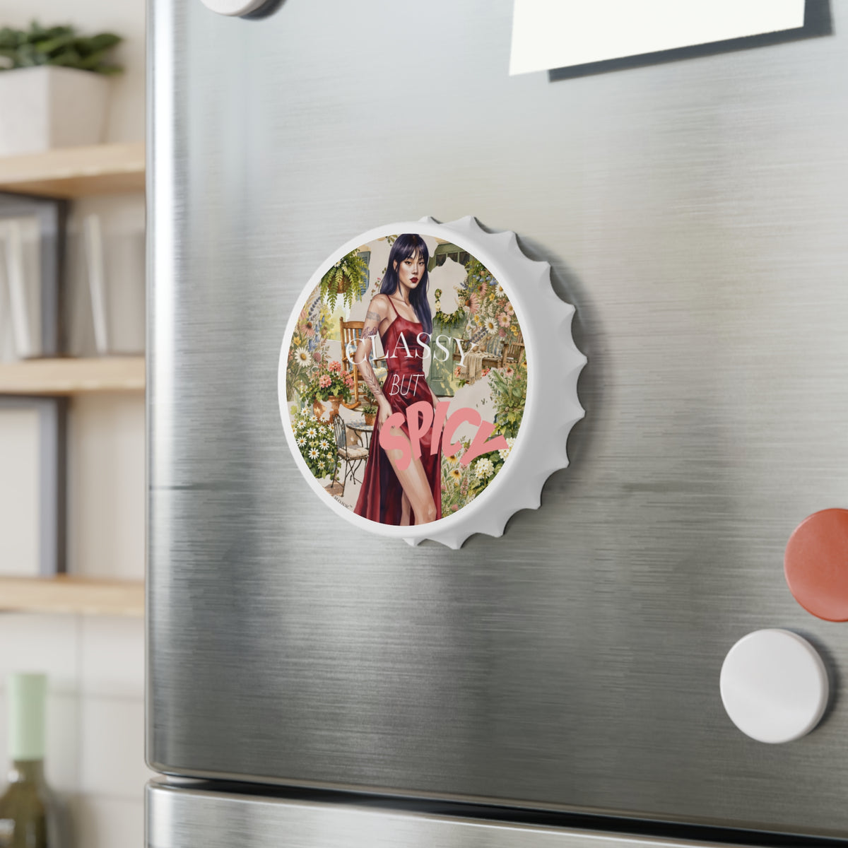 Marielis™ Woman Portrait Art Bottle Opener