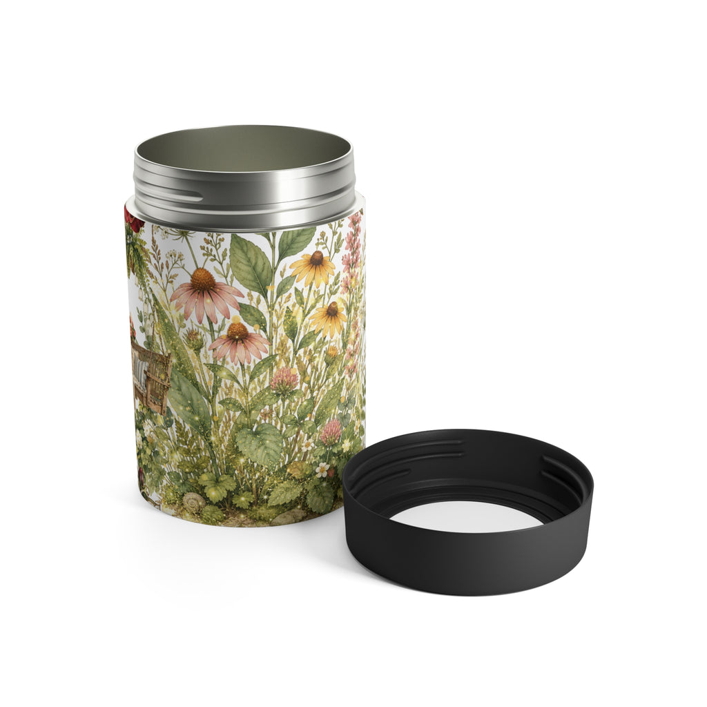 Vintage Botanical Garden Can Holder