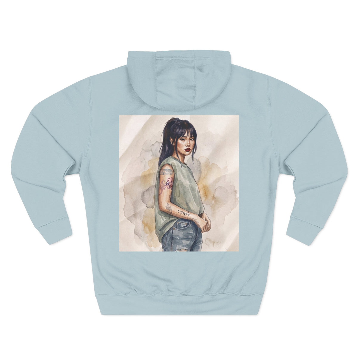 Pain Is the Teacher, Love Is the Lesson Three-Panel Fleece Hoodie