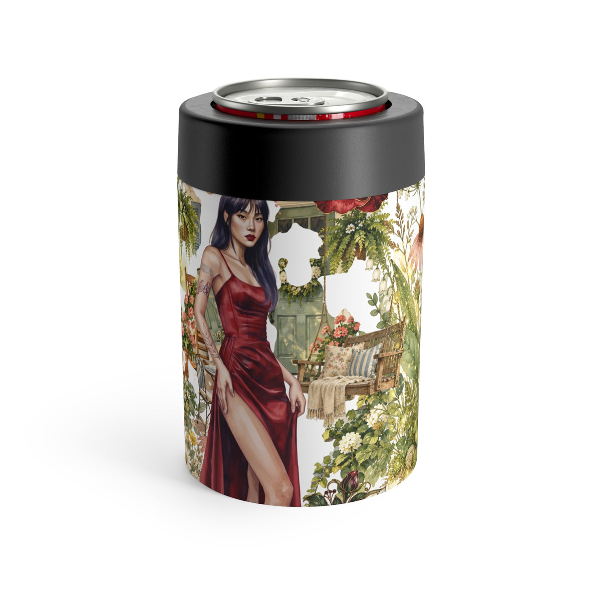 Vintage Botanical Garden Can Holder