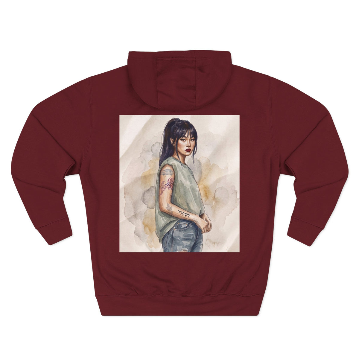 Pain Is the Teacher, Love Is the Lesson Three-Panel Fleece Hoodie