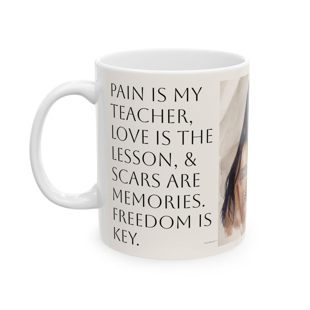 “Perfect Memories” Inspirational Woman Portrait Ceramic Mug