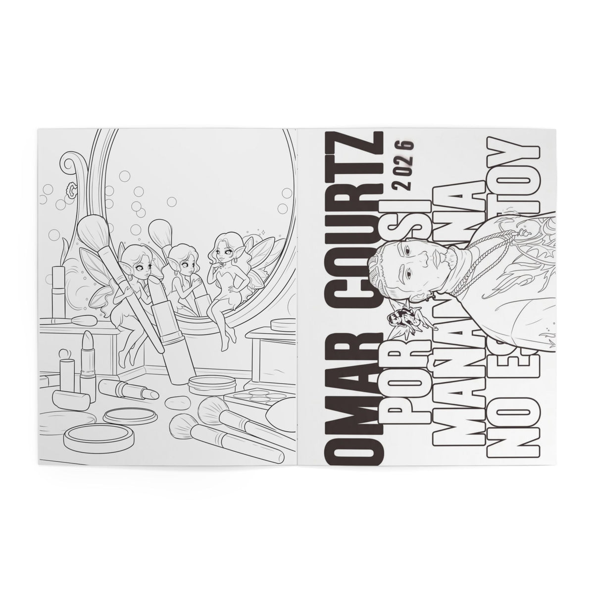 Omar Courtz Inspired Coloring Book – Latin Music Fan Art & Creative Relaxation Gift